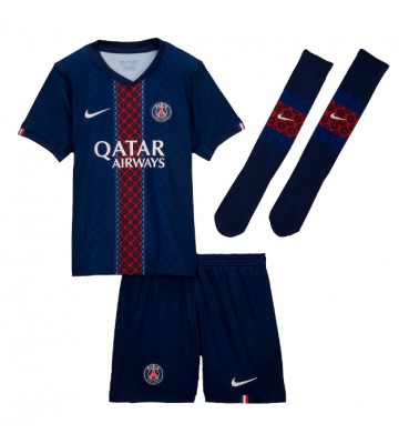 Paris Saint-Germain Ousmane Dembele #10 Hjemmebanetrøje Børn 2025-26 Kortærmet (+ Korte bukser)